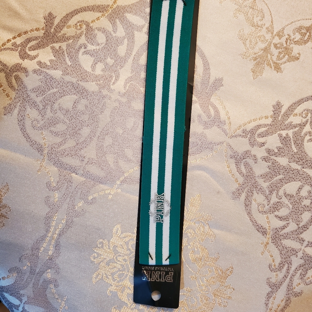 PINK- green headband
